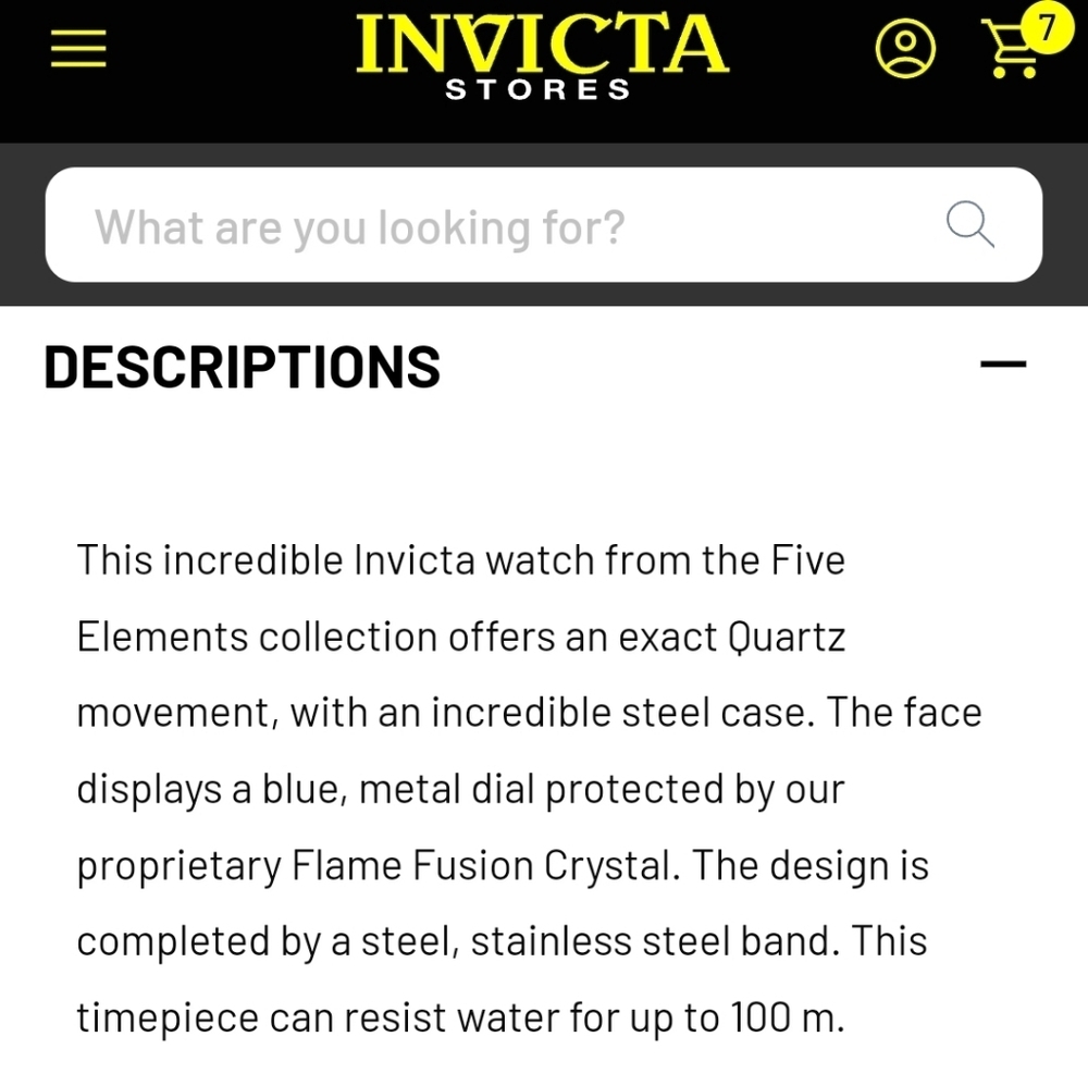 NIB INVICTA Five Elements Swiss Ronda E60 Caliber Men's Watch 41 mm extra strap - Picture 11 of 13